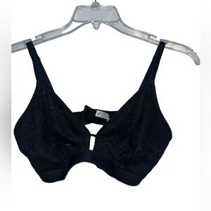 Lively black lacy dark Whimsygoth 
Dark Bralette bra EUC Size 2